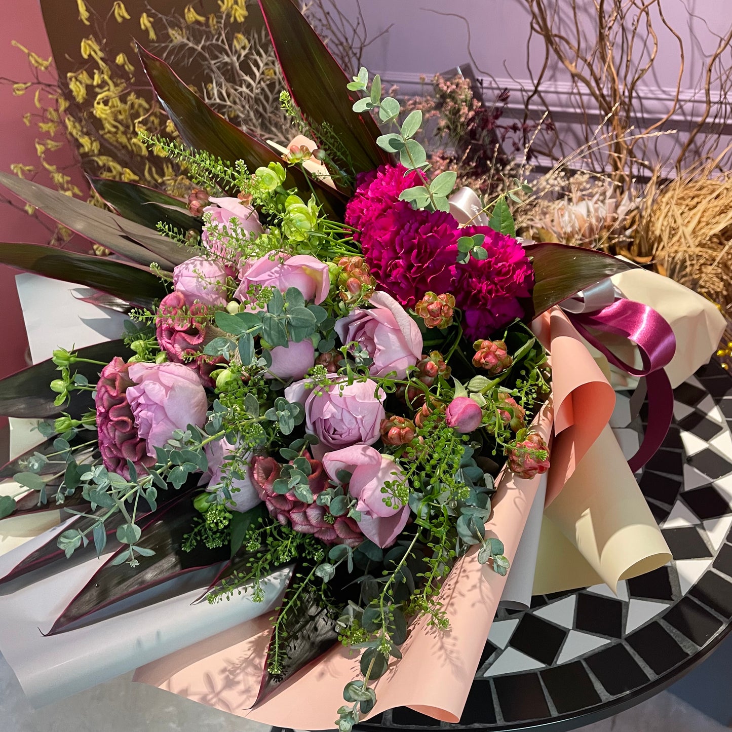 bouquet -pink rose-