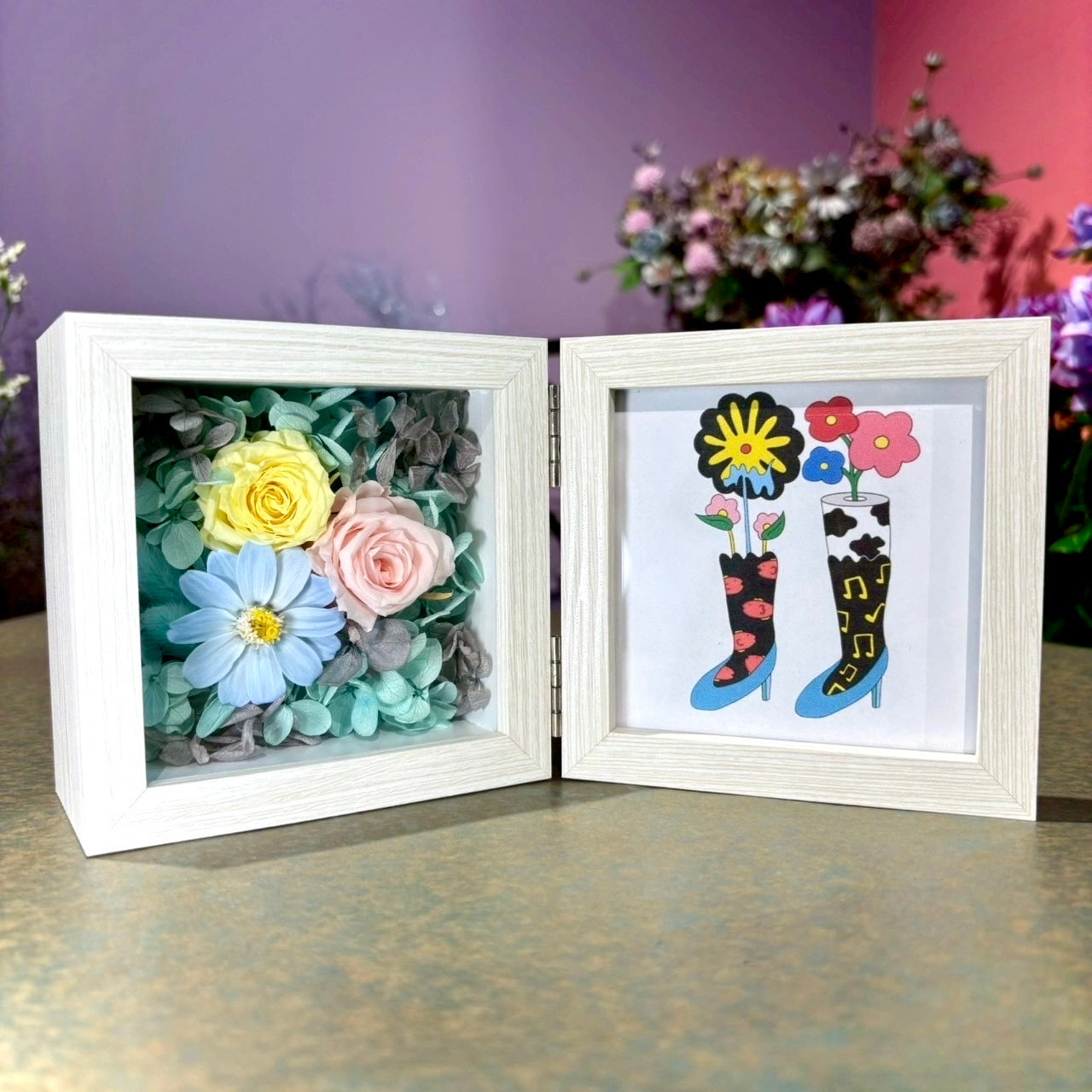 プリザーブドフラワー「ブーツ」